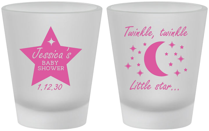 Custom Baby Shower Frosted Shot Glasses - Twinkle Twinkle Little Star | 90168