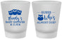 Custom Baby Shower Frosted Shot Glasses - Owl Whos Almost Due | 90170