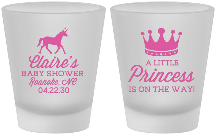 Custom Baby Shower Frosted Shot Glasses - Little Princess | 90174