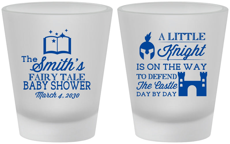 Custom Baby Shower Frosted Shot Glasses - Little Knight | 90175