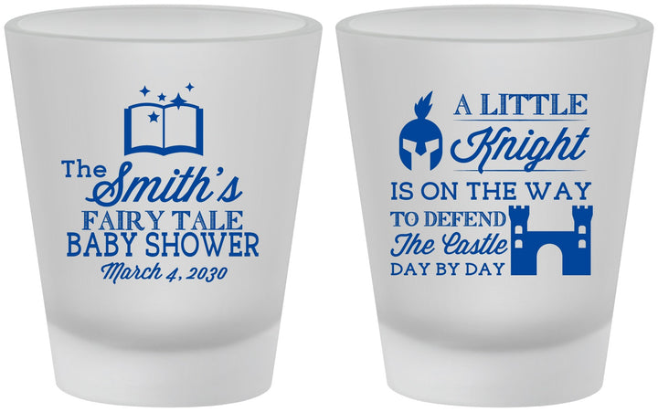 Custom Baby Shower Frosted Shot Glasses - Little Knight | 90175