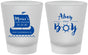 Custom Baby Shower Frosted Shot Glasses - Ahoy It’s A Boy | 90177