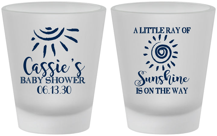 Custom Baby Shower Frosted Shot Glasses - Sunshine | 90179