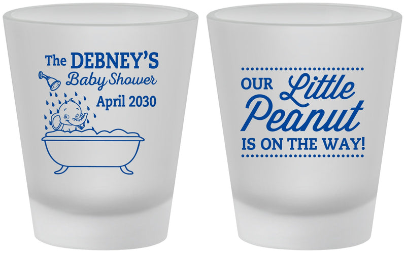 Custom Baby Shower Frosted Shot Glasses - Little Peanut | 90180