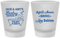 Custom Baby Shower Frosted Shot Glasses - April Showers May Babies | 90181