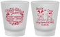 Custom Baby Shower Frosted Shot Glasses - Christmas Gender Reveal | 90193