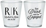 Custom Engagement Plastic Shot Glasses - Eat Drink Be Engaged | 10000