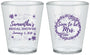 Custom Bridal Shower Plastic Shot Glasses - Soon To Be Mrs | 100004