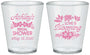 Custom Bridal Shower Plastic Shot Glasses - Love Is Blooming | 100007