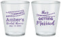 Custom Bridal Shower Plastic Shot Glasses - She's Getting Married | 100008