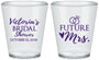 Custom Bridal Shower Plastic Shot Glasses - Future Mrs | 100012