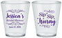 Custom Bridal Shower Plastic Shot Glasses - Sip Sip Hooray | 100016