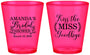 Custom Bridal Shower Plastic Shot Glasses - Kiss The Miss Goodbye | 100017