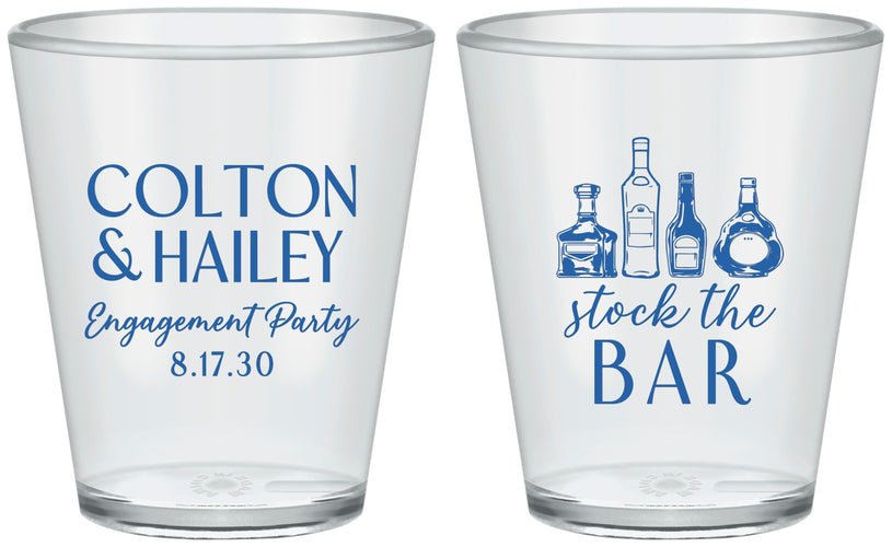 Custom Engagement Plastic Shot Glasses - Stock The Bar | 10005
