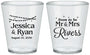 Custom Engagement Plastic Shot Glasses - Soon To Be Mr And Mrs | 10008