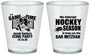 Custom Bar Mitzvah Plastic Shot Glasses - 13th Birthday Hockey | 110006