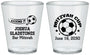 Custom Bar Mitzvah Plastic Shot Glasses - 13th Birthday Soccer | 110008