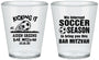 Custom Bar Mitzvah Plastic Shot Glasses - 13th Birthday Soccer | 110009