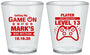 Custom Bar Mitzvah Plastic Shot Glasses - 13th Birthday Video Game | 110013