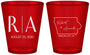 Custom Wedding Plastic Shot Glasses - Iowa | 114