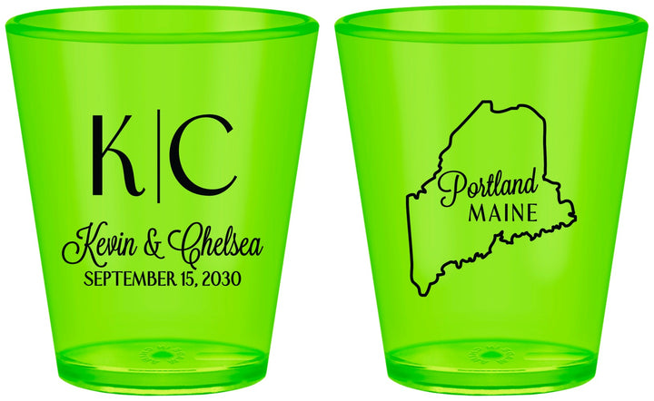 Custom Wedding Plastic Shot Glasses - Maine | 118