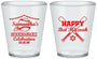Custom Bat Mitzvah Plastic Shot Glasses - 12th Birthday Softball | 120012