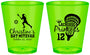 Custom Bat Mitzvah Plastic Shot Glasses - 12th Birthday Lacrosse | 120017