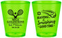 Custom Bat Mitzvah Plastic Shot Glasses - 12th Birthday Tennis | 120018