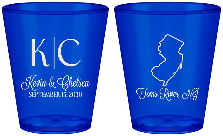 Custom Wedding Plastic Shot Glasses - New Jersey | 129