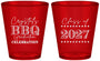 Custom Graduation Plastic Shot Glasses - Class Of 2027 Bbq | 130005