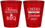 Custom Graduation Plastic Shot Glasses - Class Of 2027 Bbq | 130006