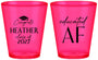 Custom Graduation Plastic Shot Glasses - Class Of 2027 Educated Af | 130019
