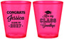 Custom Graduation Plastic Shot Glasses - Class Of 2027 Kiss Class Goodbye | 130029