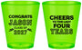 Custom Graduation Plastic Shot Glasses - Class Of 2027 Last Four Years | 130036