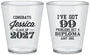 Custom Graduation Plastic Shot Glasses - Class Of 2027 99 Problems | 130047
