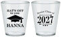 Custom Graduation Plastic Shot Glasses - Class Of 2027 Hats Off | 130049