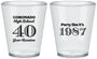 Custom Class Reunion Plastic Shot Glasses - Class Of 1987 40 Year | 140008