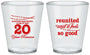 Custom Class Reunion Plastic Shot Glasses - Class Of 2007 20 Year | 140011
