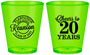 Custom Class Reunion Plastic Shot Glasses - Class Of 2007 20 Year | 140021