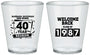 Custom Class Reunion Plastic Shot Glasses - Class Of 1987 40 Year | 140028
