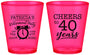 Custom Retirement Plastic Shot Glasses - Off The Clock | 150000