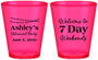 Custom Retirement Plastic Shot Glasses - 7 Day Weekends | 150004