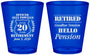Custom Retirement Plastic Shot Glasses - Police Officer | 150011