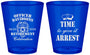 Custom Retirement Plastic Shot Glasses - Police Officer | 150014