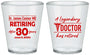 Custom Retirement Plastic Shot Glasses - Doctor | 150018