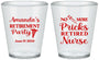 Custom Retirement Plastic Shot Glasses - Nurse | 150027