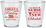 Custom Retirement Plastic Shot Glasses - Nurse | 150029