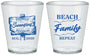 Custom Family Reunion Plastic Shot Glasses - Beach Family Repeat | 160013