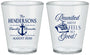 Custom Family Reunion Plastic Shot Glasses - Cruise Anchor | 160027