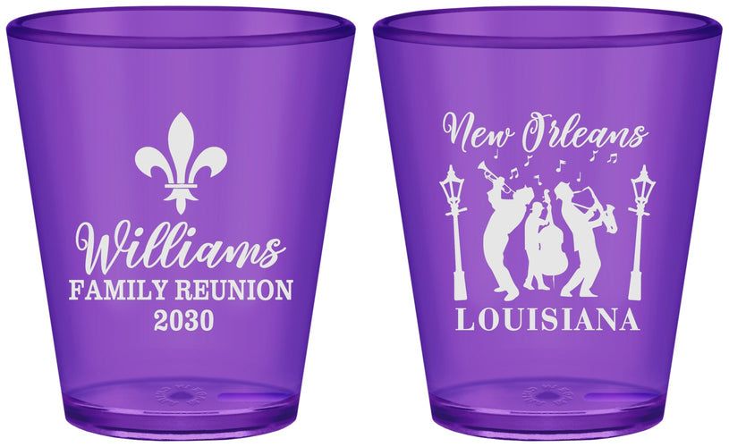 Custom Family Reunion Plastic Shot Glasses - New Orleans | 160030